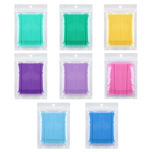 800 PCS Disposable Micro Brushes Applicator, Micro Swabs Mascara Wands for Eyelash Extensions Tbestmax