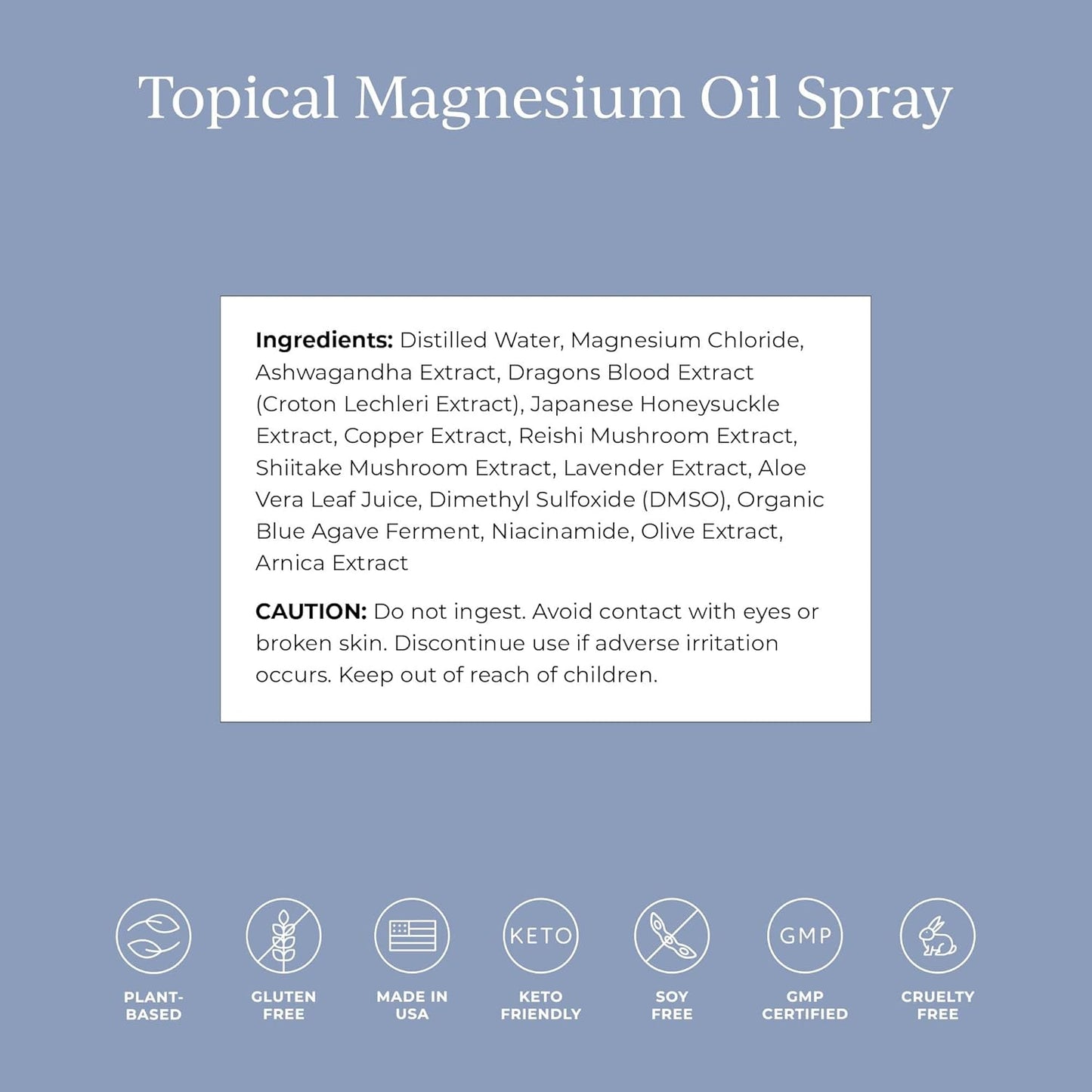 CYMBIOTIKA Topical Magnesium Oil Spray for Body, USA Made, Supplement for Leg Cramps, Muscle, Joint Health & Sleep Support, Includes Magnesium Chloride, Lavender Extract, Aloe Vera - Skin Applicator