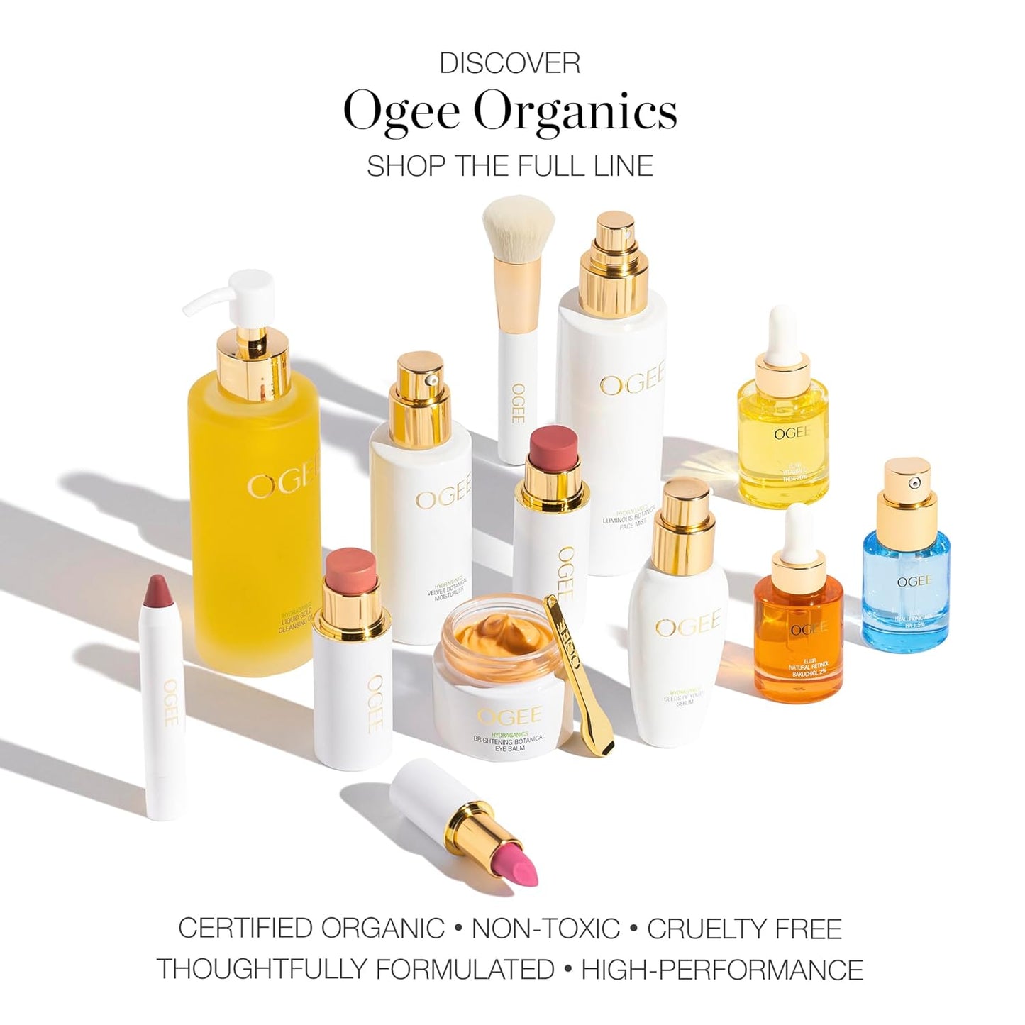 Ogee Full Bloom Sculpted Lipstick (Juliette) - Long Lasting Organic Lipstick with Jojoba Oil & Micro Hyaluronic Acid - 70% Organic Ingredients & Made in USA