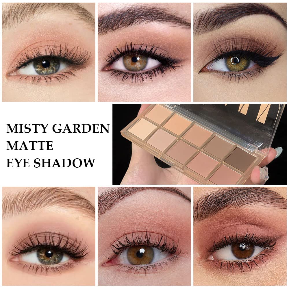 AMY'S DIARY 12Color Light Pink Purple Eyeshadow Palette, Long-Lasting, and Highly Pigmented. Elevate Your Eye Makeup– Unleash Your Unique Style (10 colors 09#)