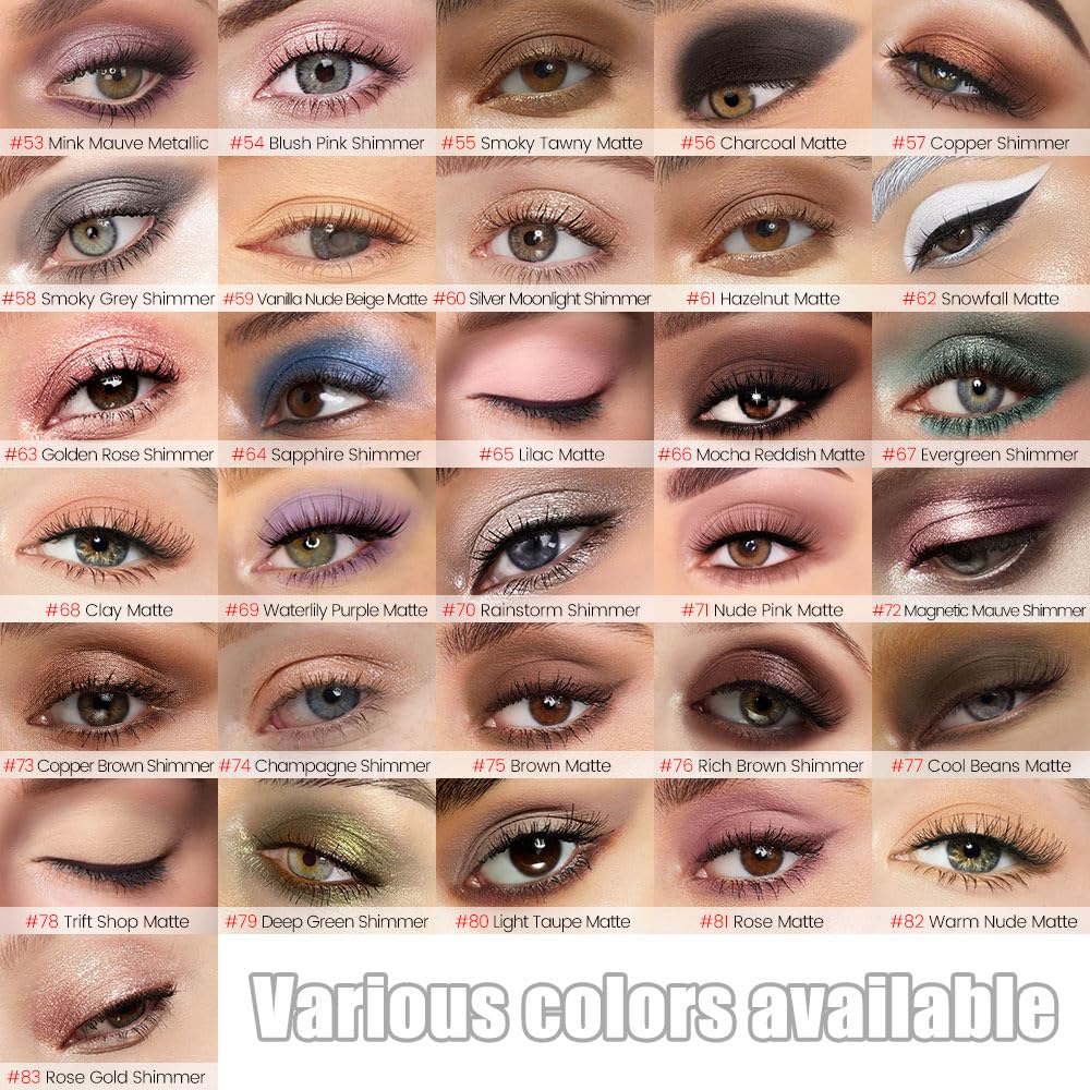 Black Matte Cream Eye Shadow Stick Makeup for Women, Black Matte Eyeliner Pencil Eyeshadow Brightener Stick for Eyes, Waterproof Eyeshadow Applicator Blendable, sombras para ojos 56#