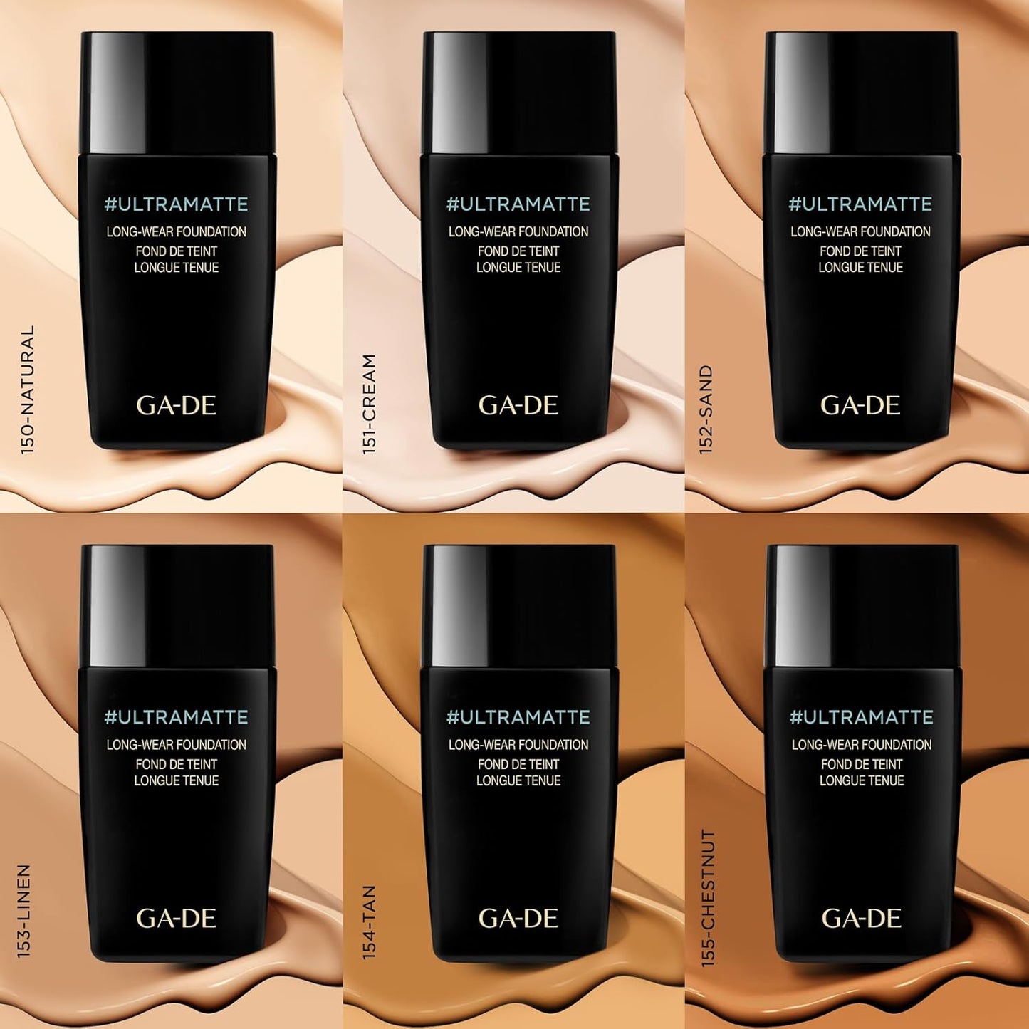 Ultramate Long-Wear Foundation, 155 - Sweat-Resistant and No-Transfer Cream Foundation - Face Makeup for Flawless Ultra-Matte Finish - 1 oz