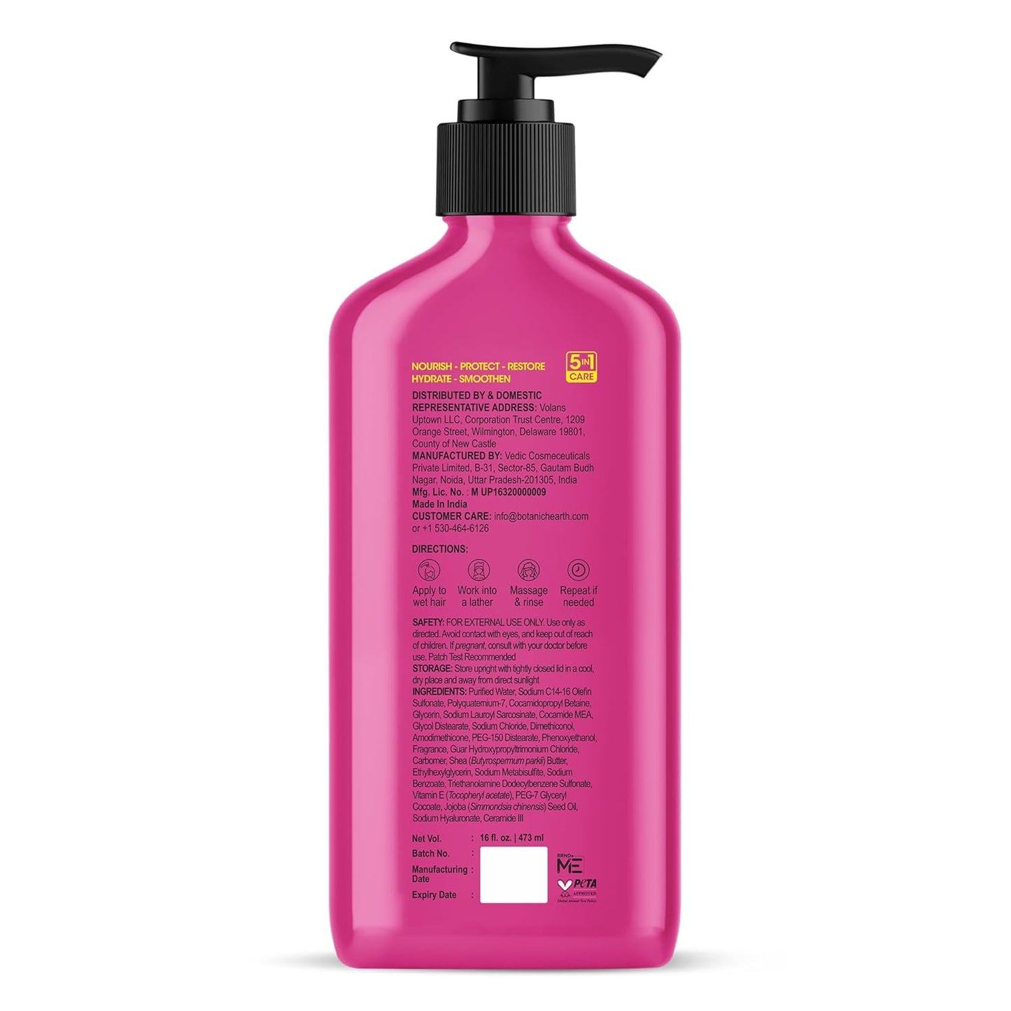 Botanic Hearth African Shea Butter Shampoo Infused With Jojoba Oil, Hyaluronic Acid, Vitamin E & Ceramide | Clarifying Shampoo To Nourish, Defend & Strengthen Hair | For All Hair Types, 16 Fl Oz