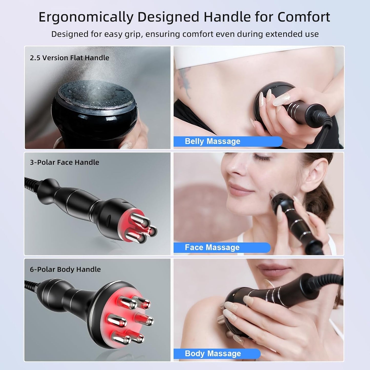 sens for Improvement in The Appearance of Cellulite Device Cellulite Massager Radio Frequency, White