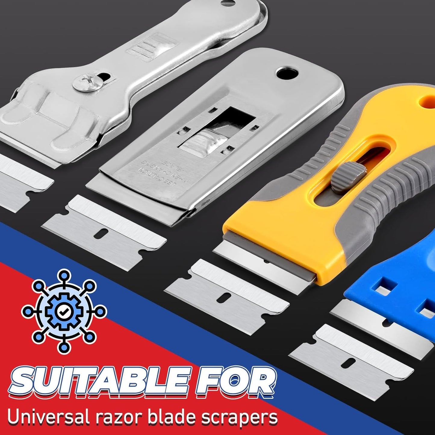 DIYSELF 600-Pack Single Edge Razor Blades, Industrial Scraper Razor Blades