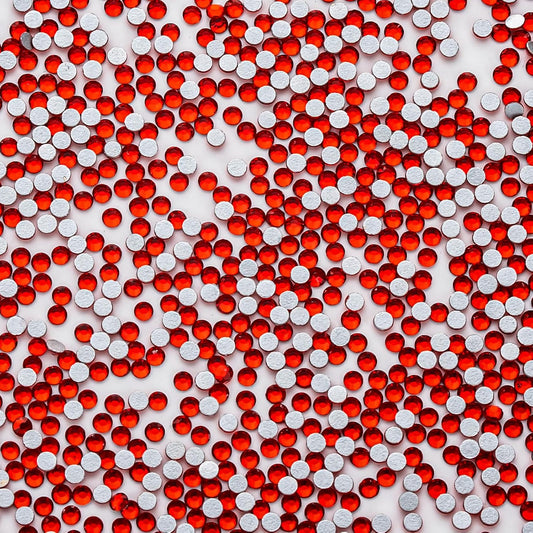 1440Pcs Ruby Red Crystal Rhinestones,Glass Flatback Rhinestones Gemstones Mini for Nail Face Makeup Art Crafts Clothes Decoration -(SS4,1.6mm,Ruby Red)