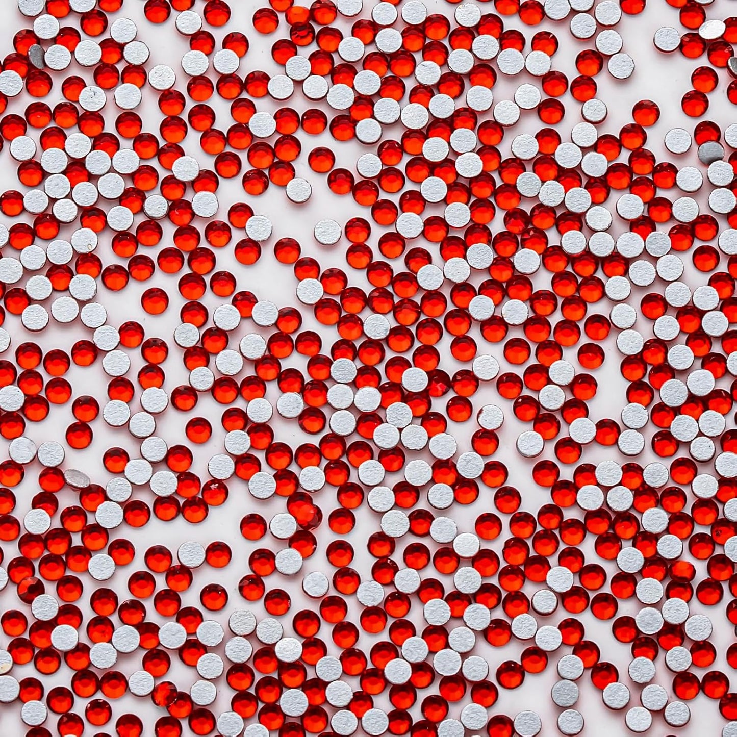 1440Pcs Ruby Red Crystal Rhinestones,Glass Flatback Rhinestones Mini Gemstones for Nail Face Makeup Art Crafts Clothes Decoration -(SS8,2.4mm,Ruby Red)