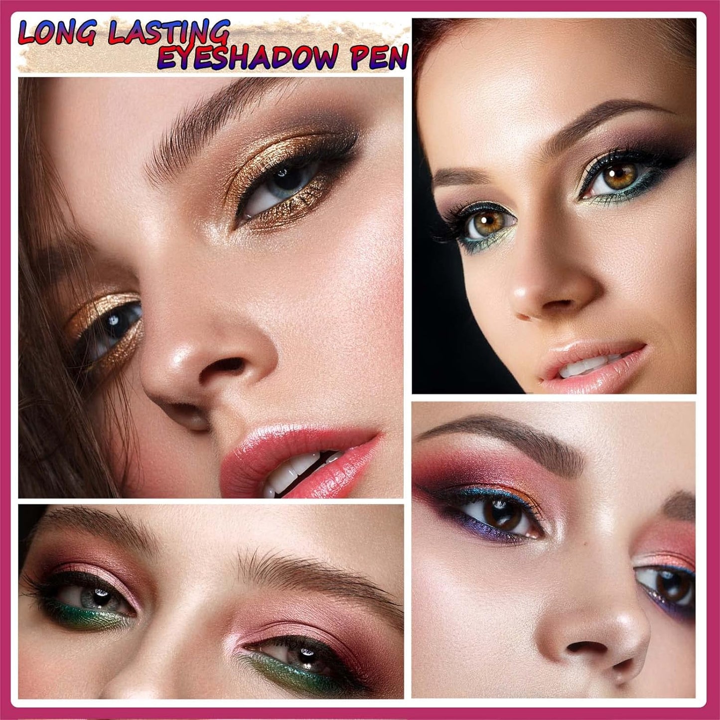Eyeshadow Stick and Brush, 8colors Copper Shimme 05, Long Lasting, Waterproof, Hypoallergenic, Ideal for Sculpting, Shading & Defining