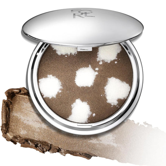 FOCALLURE Shimmer Face Highlighter Makeup Powder, Gel to Powder Glow Finish, Leaving a Lightweight & Healthy Radiance, Long Lasting Luminous Face Body Highlighter Makeup,BR01 cookie Planet