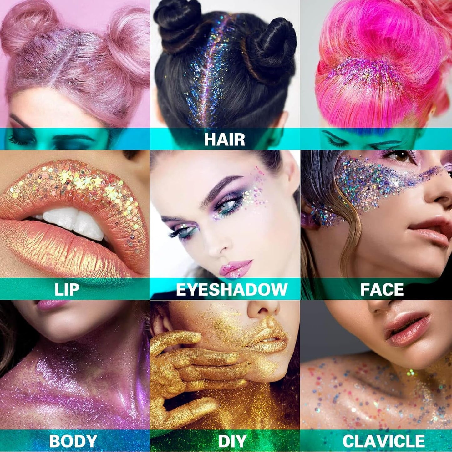 MEICOLY Orange Face Body Glitter,Sparkling Face Glitter Gel,Mermaid Sequins Face Paint Glitter Autumn Makeup,Eye Hair Chunky Festival Rave Accessories Makeup,Party Body Glitter Gel for Women Kids,50ml