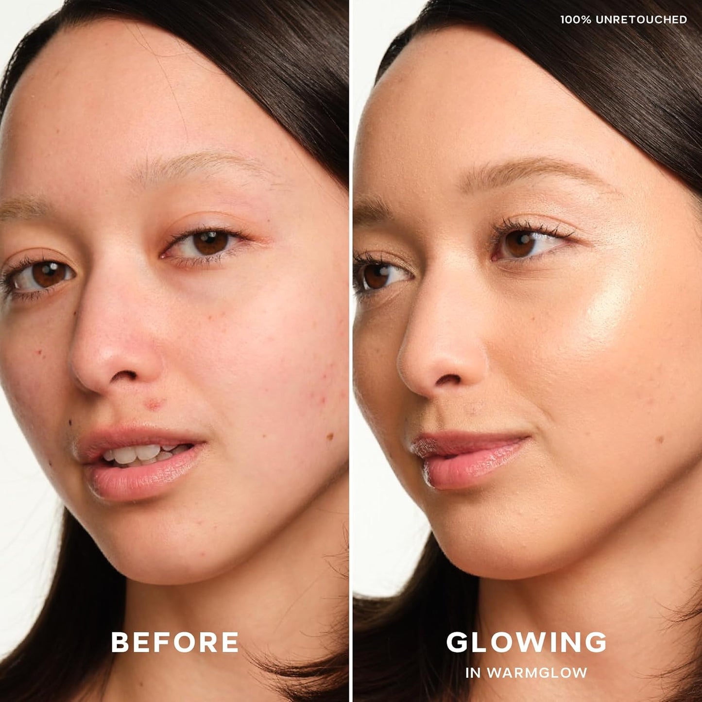 Saie Mini Glowy Super Gel - Hydrating Makeup Primer and Illuminating Glow Serum Enriched with Vitamin C and Squalane Oil - All-Over Liquid Highlighter Makeup for Instant Glass Skin - Warmglow (0.5 oz)