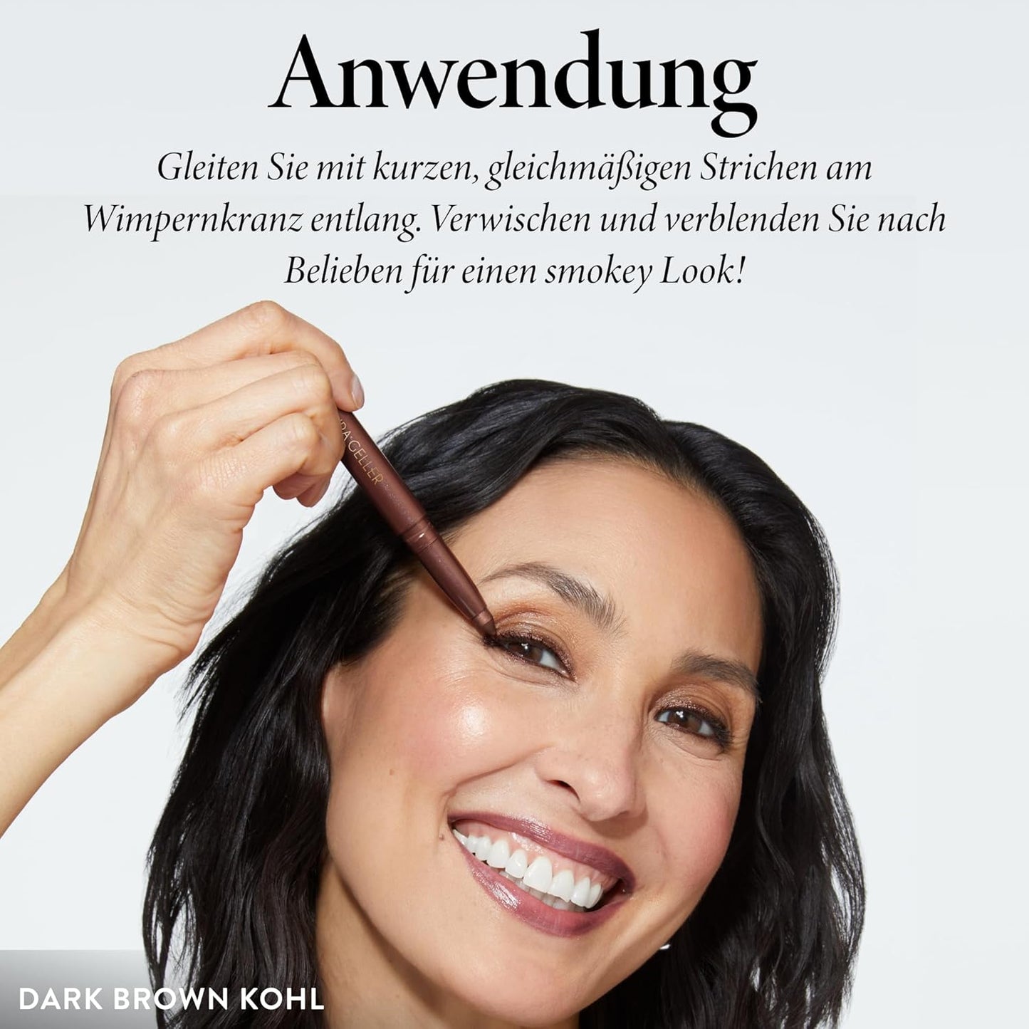LAURA GELLER NEW YORK Kajal Longwear Kohl Eyeliner Pencil - Soft Slate Kohl - Caffeine and Vitamin E - Smooth & Blendable Liner - Built-In Sharpener