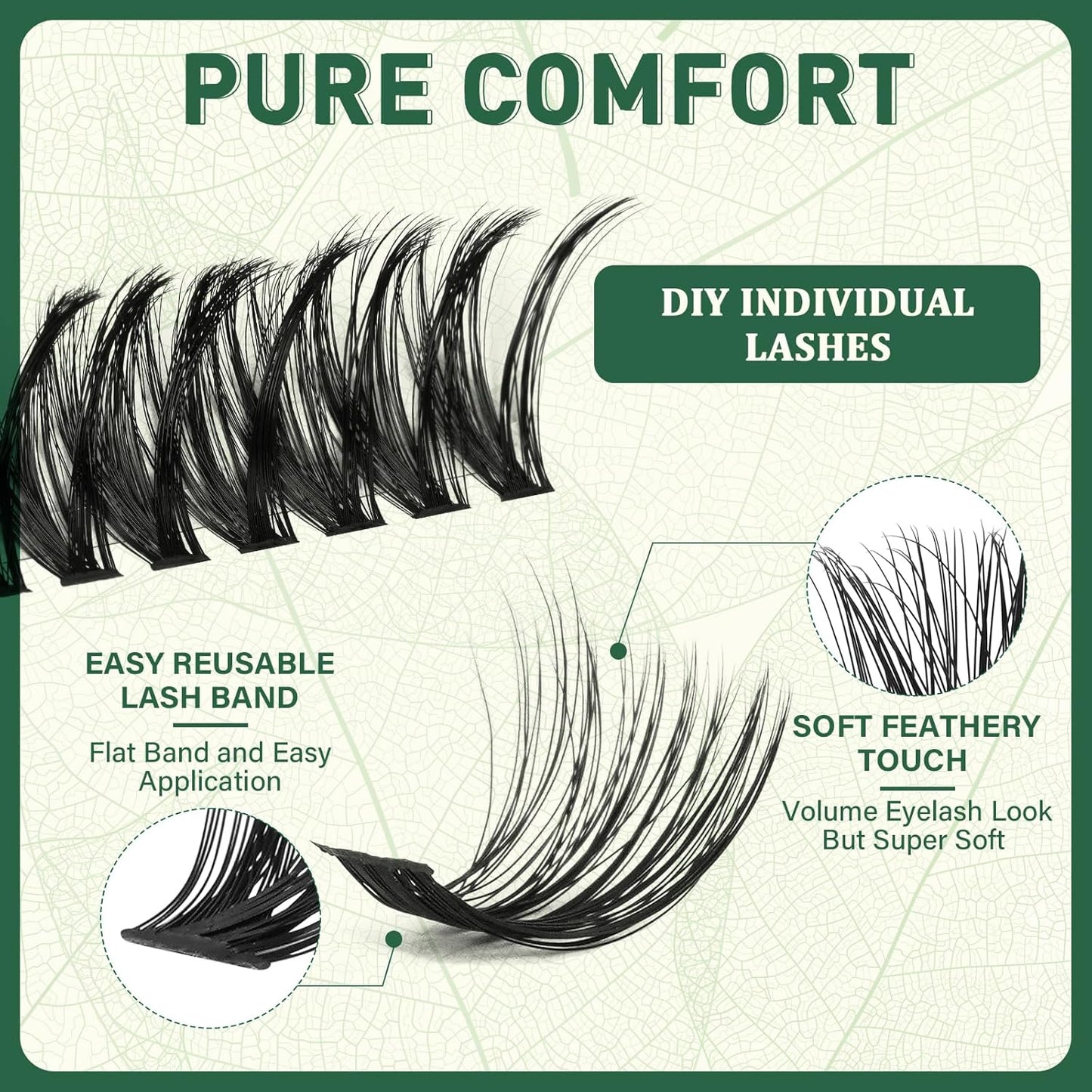 Lash Clusters 280Pcs Eyelash Clusters KEYYOU 80D 0.05D Curl 9-18MIX Clusters Lashes Super Soft Cluster DIY Eyelash Extension at Home(80D-0.05D,9-18MIX)
