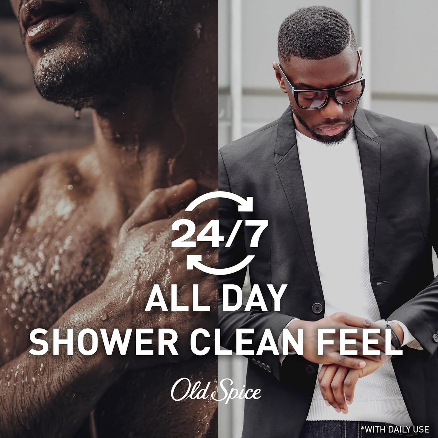 Old Spice Refreshing Body Wash for Men, 3X Defense, 24/7 Shower Fresh with Long Lasting Scent, Red Collection, Swagger with Cedarwood Scent, 24 oz (Pack of 4)