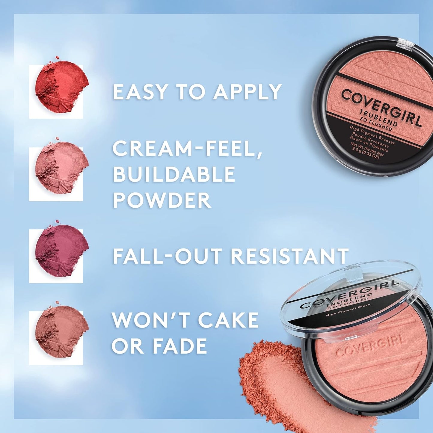 COVERGIRL So Flushed High Pigment Bronzer, Ebony