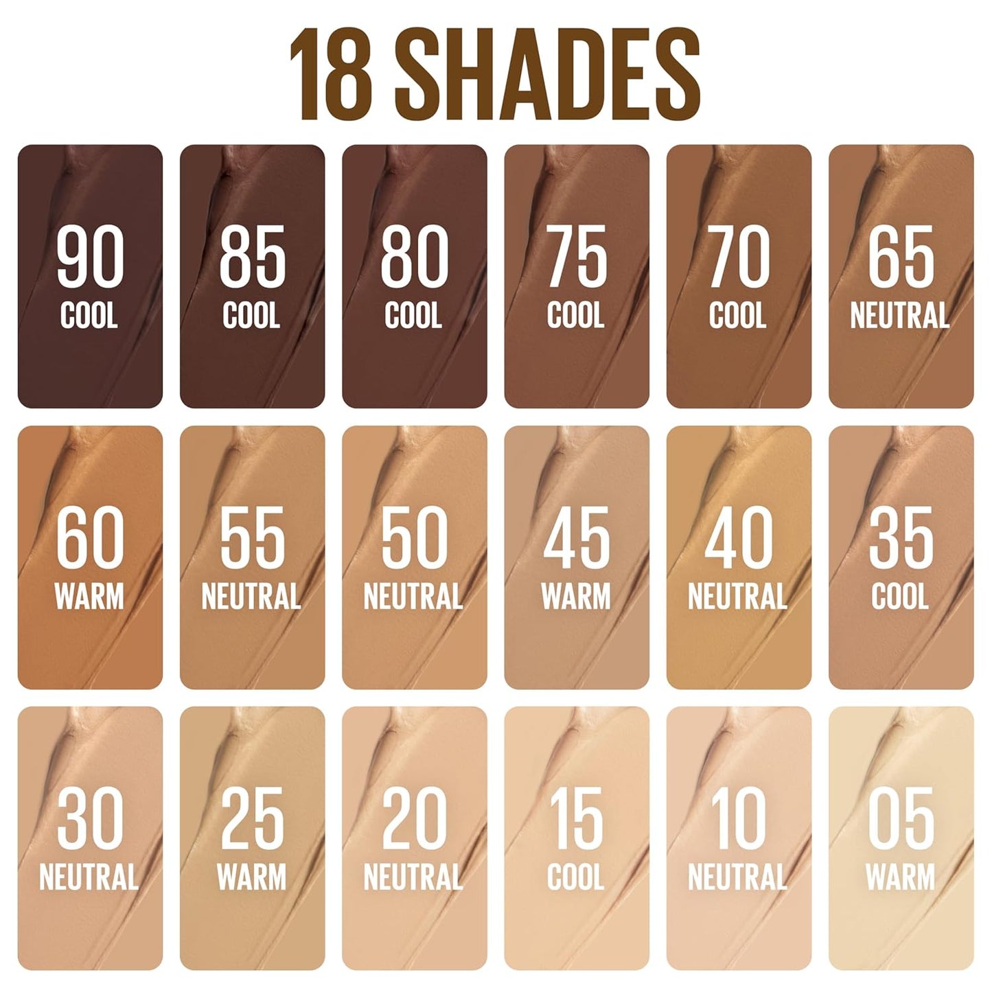 Maybelline Lifter Stix Multi-Use Face Stick - Contour, Bronzer, Concealer and Foundation Stick, All-In-One Creamy Face Makeup with Cranberry Seed Oil, 50, 1 Count