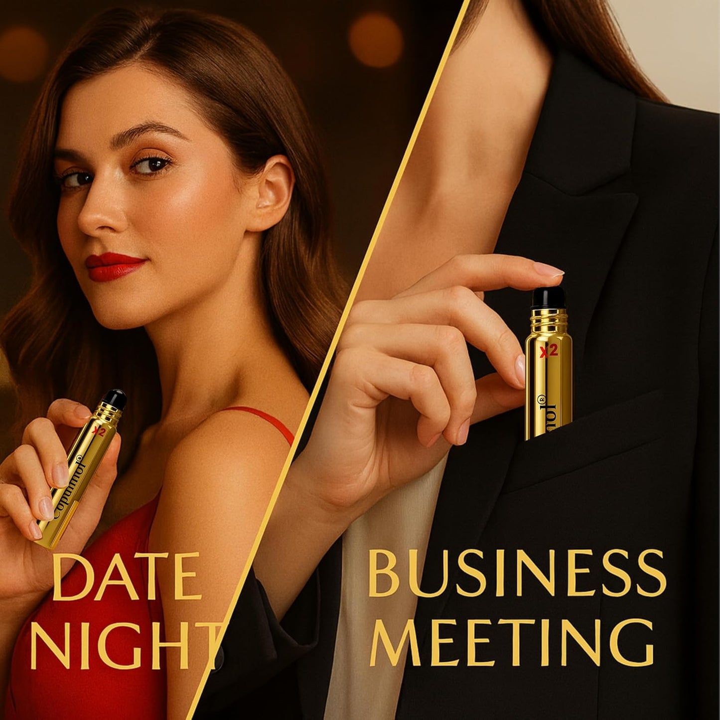 Pherolec Global COPULINOL X2 100% Pheromone for Women Strength Pheromones Perfumes Cologne Essential Oil Original Long-lasting Infused Best Scent Travel Perfume For Her Fragrances Roll-On 0.27 Fl Oz