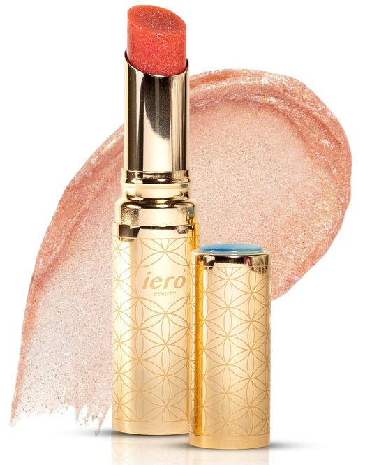 ieró Beauty 3-in-1 Moisturizing Vegan Tinted Lip Balm: Hydrating, Soothing Lip Serum + Plumping Balm + pH Reactive Tint | Shea Butter & Vitamin E | Antioxidant-rich Long Lasting Lip Care Paraben Free