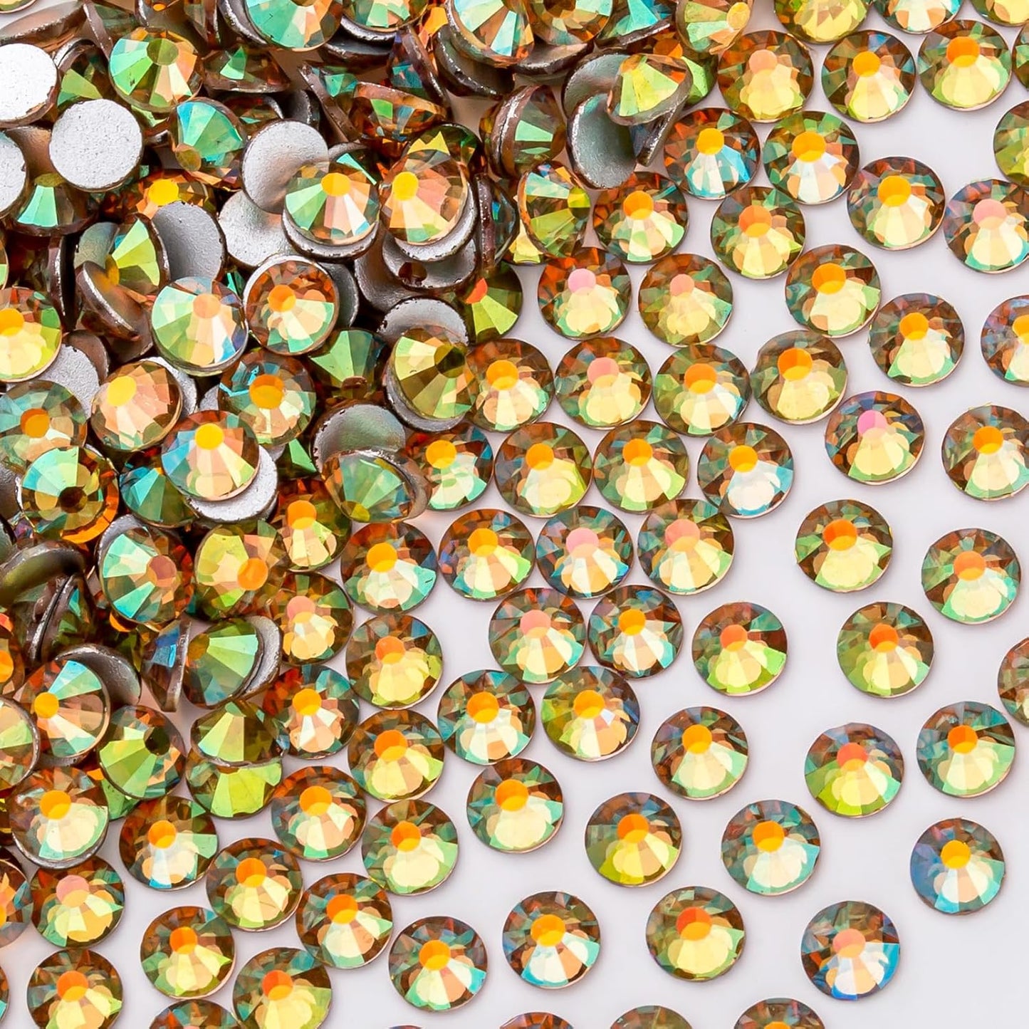 1440Pcs Dawn Light Crystal Rhinestones,Glass Flatback Rhinestones Gemstones for Nail Face Makeup Art Crafts Clothes Decoration -(SS16,4.0mm,Dawn Light)
