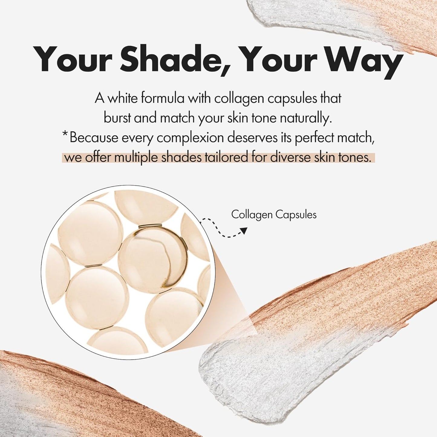BLANC Cover Cream Stick V - Korean Color-Changing Foundation with Detachable Brush - Full to Medium Coverage Base Makeup (201 Fair, 0.45 oz)