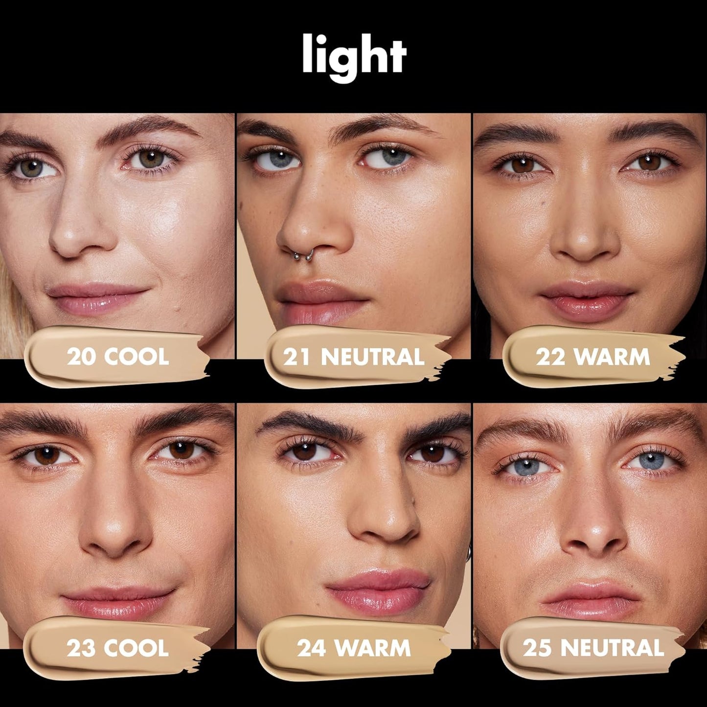 e.l.f. Soft Glam Foundation, Medium Coverage, Long-Lasting & Buildable Foundation For A Smooth, Satin Finish, Vegan & Cruelty-Free, 20 Light Cool