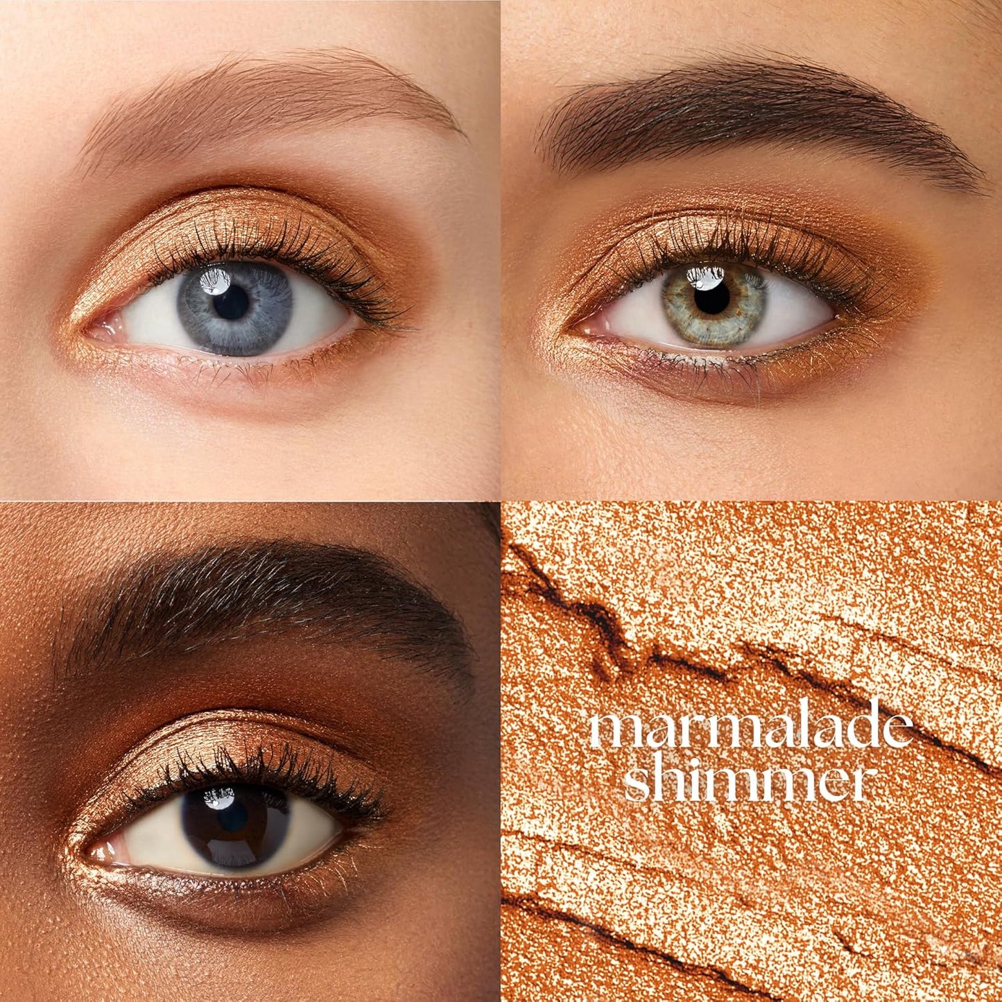 Julep Eyeshadow 101 Cream-to-Powder Waterproof Shadow Stick – Marmalade Shimmer – Long-Lasting, Crease-Proof, Orange Apricot Shimmer Cream Eyeshadow with Built-in Smudger