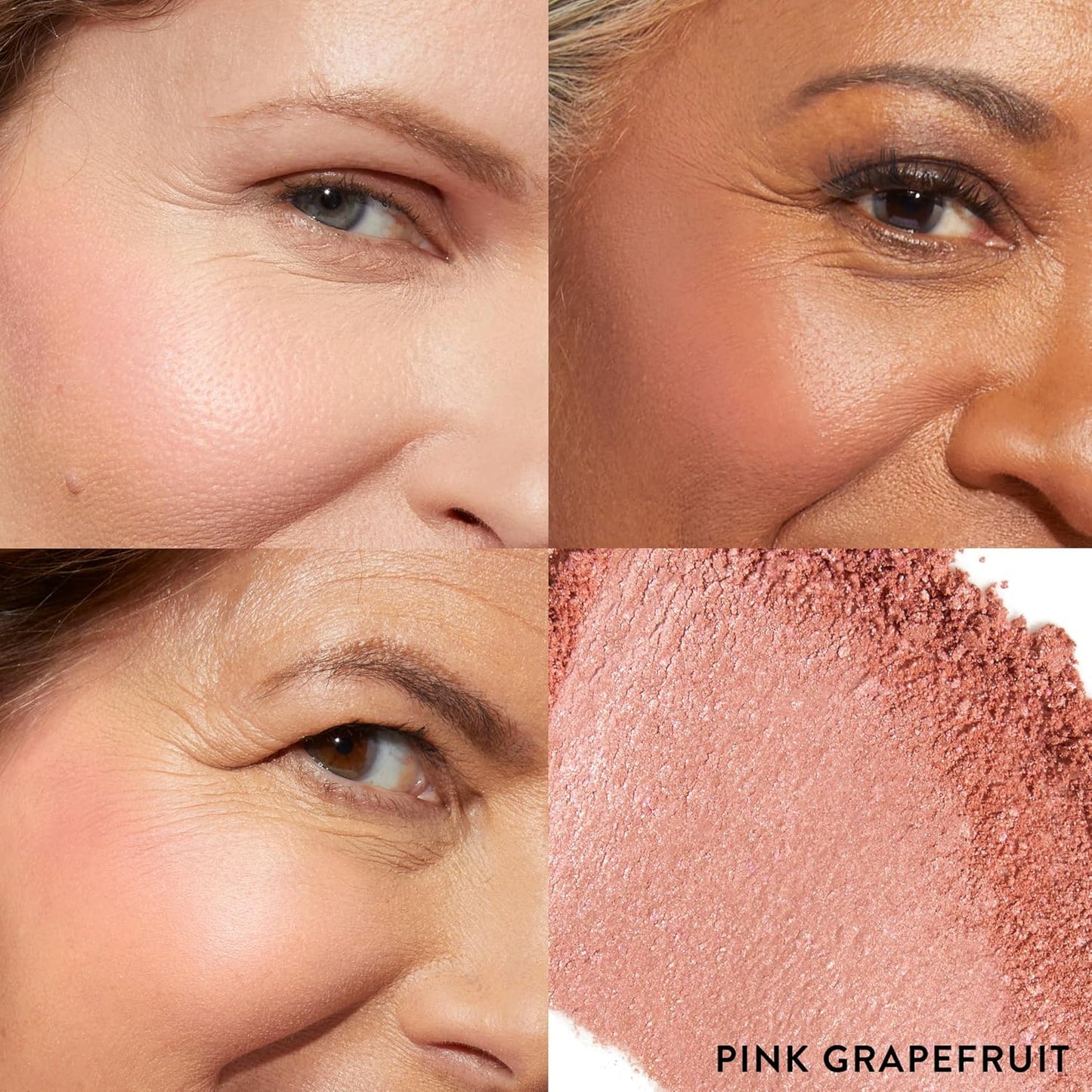LAURA GELLER NEW YORK Baked Blush-n-Brighten Marbleized Blush + Angled Brush (06 Pink Grapefruit, 47mm)