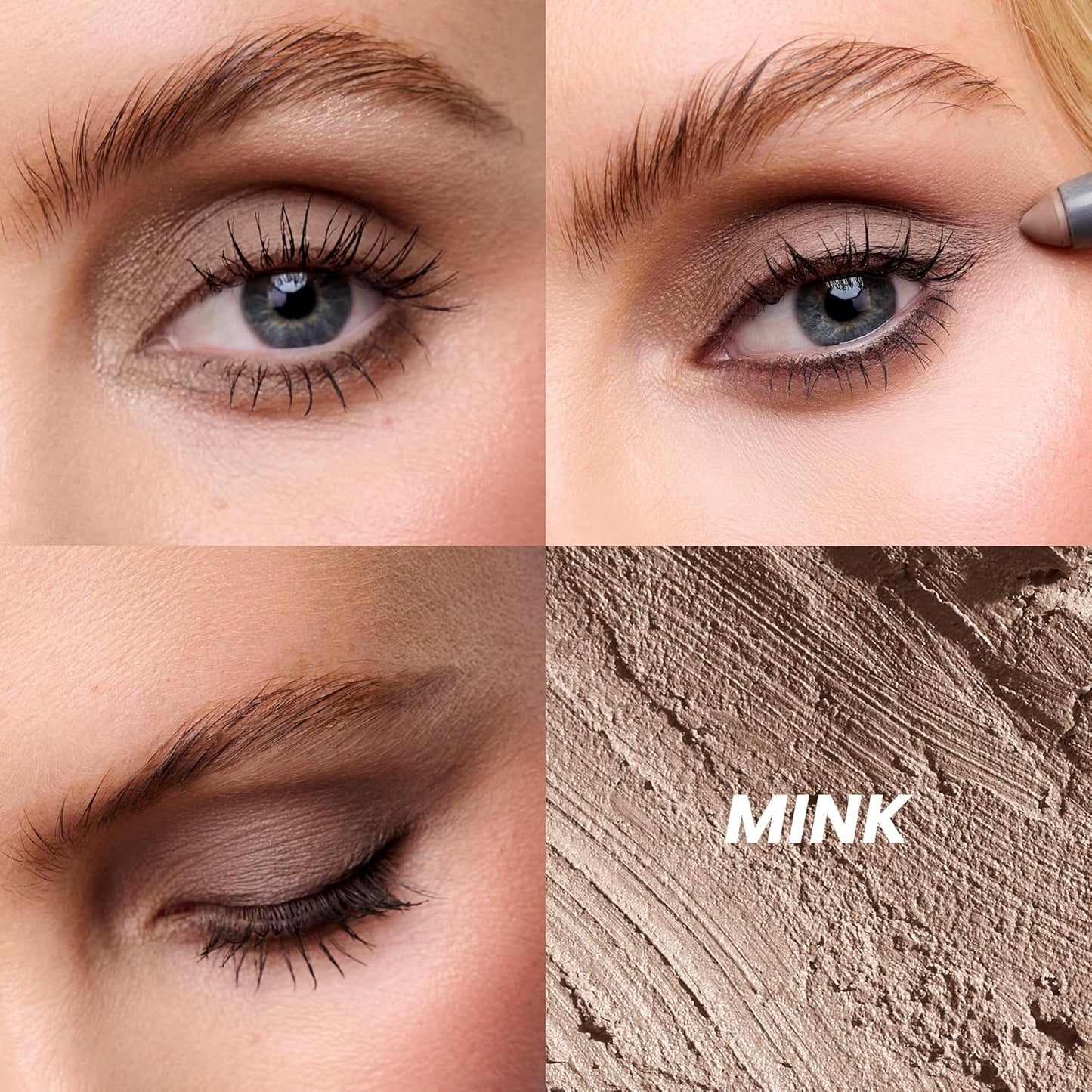 Wonderskin IYKYK Eyeshadow Stick - Longwear Eye Shadow Sticks, Budge-Proof and Waterproof Matte Eyeshadow Stick with Built-in Sharpener (Mink)